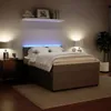 Boxspringbett mit Matratze Hellgrau 140x190 cm Samt Produktbild-Vorschau 4