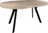 Kulatý rozkládací stůl METAL OAK SONOMA Ø90/190 Náhled obrázku produktu 2