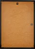 The back of a black picture frame with a brown backing board. Produktbild-Vorschau