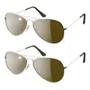 Eagle Eyes – Pilotensonnenbrille 2er-Set – Silber Produktbild-Vorschau 1