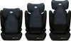 Three car seats of varying heights are displayed side-by-side against a white background. Podgląd zdjęcia produktu