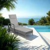 tectake® Rattan Sonnenliege 200 x 70 x 33 cm Produktbild-Vorschau 8
