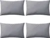 vidaXL Cuscini da giardino 4 pezzi 60 x 40 cm grigio Anteprima dell’immagine prodotto 6