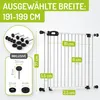 Bomi Treppenschutzgitter ohne Bohren, 191-199 cm, flacher Produktbild-Vorschau 2