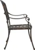 vidaXL záhradné kreslo 2 ks bronz 55 x 56,5 x 91cm hliník Náhľad obrázku produktu 5