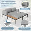 Outdoor Sonneninsel 150x140cm mit Regalfach, Produktbild-Vorschau 17