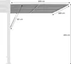 sweeek - Vordach 3m für Pergola Palace Aluminium und Produktbild-Vorschau 5