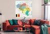 MuchoWow® Poster Eine bunte Illustration einer Karte von Produktbild-Vorschau 2