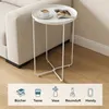 doporro Beistelltisch rund, Kleiner Tisch, Couchtisch rund Produktbild-Vorschau 4
