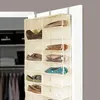 Závesný organizér obuvi, 160x55x16 cm - Béžový Náhľad obrázku produktu 2