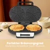 Clatronic WA 3745 Waffeleisen, Edelstahlgehäuse, 1200 Watt, Produktbild-Vorschau 4