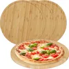 Relaxdays Pizzateller, 4er Set, Bambus, Ø 32 cm, Produktbild-Vorschau 1