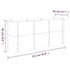 vidaXL Lit surélevé Acier revêtu par poudre 152x40x68 cm Voir les images du produit 6