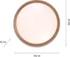 Selltec LED Deckenleuchte MILIA rund Holzoptik, dimmbar per Produktbild-Vorschau 6