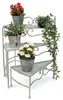DanDiBo Scala per fiori da interno in metallo bianco grigio Anteprima dell’immagine prodotto 1