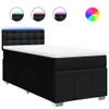 Boxspringbett mit Matratze Schwarz 80x200 cm Stoff Produktbild-Vorschau 1