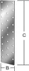 Vormann Lochplatte Länge 60mm Breite 200mm - 71044000 Produktbild-Vorschau 1