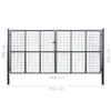 vidaXL Siatkowa brama ogrodowa Ocynkowana stal 400 x 200 cm Podgląd zdjęcia produktu 8