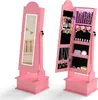 COSTWAY Kinderkast voor sieraden met verlichting, 2-in-1 Productafbeelding-voorbeeld 1