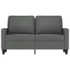Möbel 2-Sitzer-Sofa Dunkelgrau 120 cm Stoff - Klassische Produktbild-Vorschau 3
