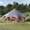 Familienzelt Grau und Orange 10 Personen - Campingzelte Produktbild-Vorschau 1
