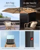 SONGMICS Sonnenschirm Ø 270 cm mit 32 LED-Lämpchen Produktbild-Vorschau 3