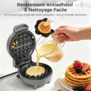 YASHE Mini gaufrier ABW59C, 550 W, plaque 10 cm, Voir les images du produit 2
