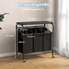 A product image showing a laundry sorter with dimensions indicated by text overlays. Produktbild-Vorschau