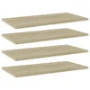 vidaXL Bücherregal-Bretter 4 Stk. Sonoma-Eiche 60x30x1,5 cm Produktbild-Vorschau 1