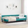vidaXL Rohový rám postele s čelom tyrkysový 80 cm x 200 cm Náhľad obrázku produktu 2