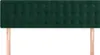 vidaXL Čelá postele tmavozelené 144 x 5 x 78/88 cm, zamat Náhľad obrázku produktu 3
