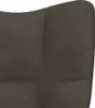 vidaXL Fauteuil relax avec pouf gris foncé velours Voir les images du produit 17