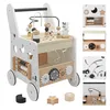 Carrello girello in legno per neonati | 33 x 33 x 47 cm | Anteprima dell’immagine prodotto 2
