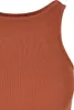 Urban Classics Top Damen Ladies Cropped Rib Top braun XL Produktbild-Vorschau 3