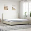 vidaXL Memory-Schaum-Matratze 200x200x17 cm Weich Weiß Produktbild-Vorschau 2
