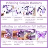 Schmetterling Geburtstag Deko Set Lila Party Mädchen Produktbild-Vorschau 4