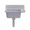 A light gray sink with a drainpipe attached, isolated on a white background. Produktbild-Vorschau