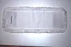 A white mop head with blue text on a white background. Produktbild-Vorschau