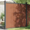 vidaXL Zaunelement mit 2 Pfosten Braun 180x186 cm WPC Produktbild-Vorschau 2