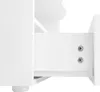 A close-up view of an open white drawer with two screws visible on the inside wall. Voir les images du produit