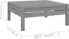 vidaXL 6-tlg. Garten-Lounge-Set Grau Massivholz Kiefer Produktbild-Vorschau 7