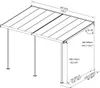 Pergola PALRAM Sierra 447 x 230 cm šedá Náhled obrázku produktu 8