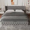MODFU Lit Coffre 140x200 cm - Lit Double Adulte avec Espace Voir les images du produit 2