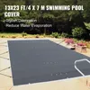 Pool Abdeckplane Rechteckig 4 x 7 m Schwimmbadabdeckung PVC Produktbild-Vorschau 3