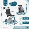 MobiclinicTransportný invalidný vozík z hliníkovej Náhľad obrázku produktu 10
