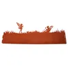 A silhouette of a garden border with two fairies in a grassy field. Produktbild-Vorschau
