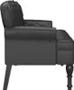 Side view of a black Chesterfield sofa. Náhled obrázku produktu
