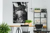 MuchoWow® Wandteppich Wandbehang Gepard mit blauem Mund und Produktbild-Vorschau 2
