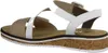 Rieker Damen Keil-Sandaletten Weiß/Beige Voir les images du produit 45