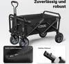 Toboli Bollerwagen faltbar Teleskopgriff schwarz, Produktbild-Vorschau 6